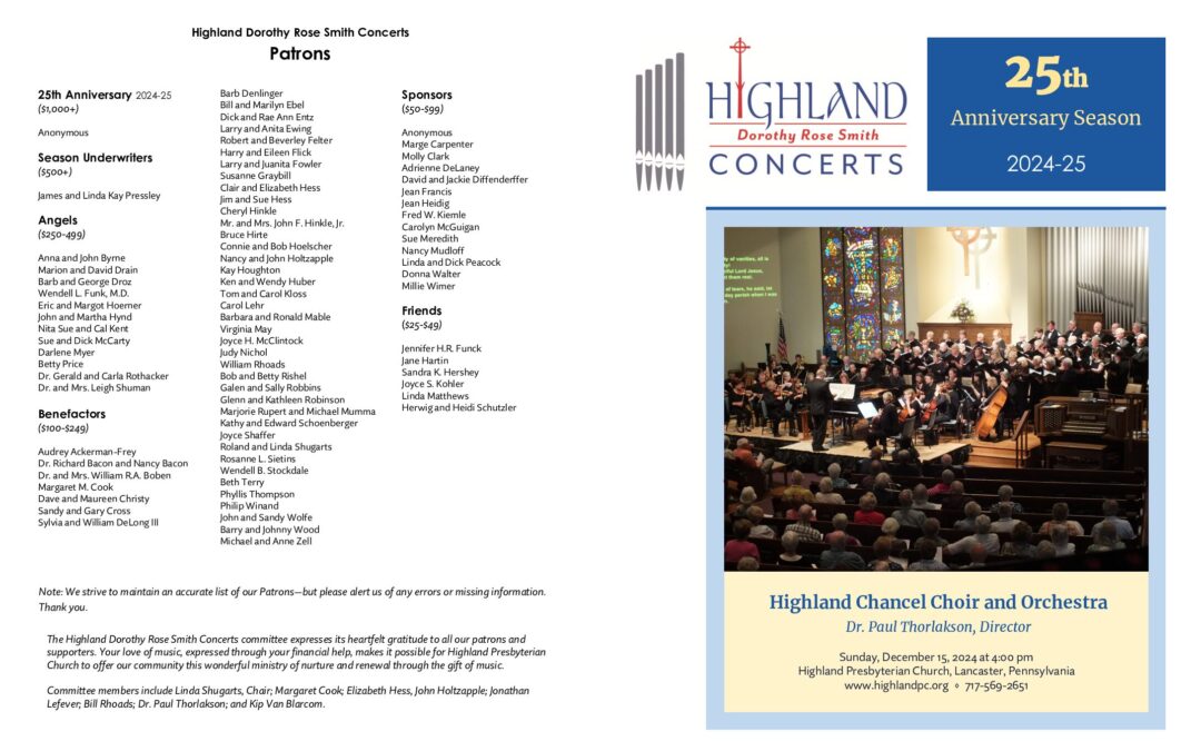 Highland Choir 2024-12-04